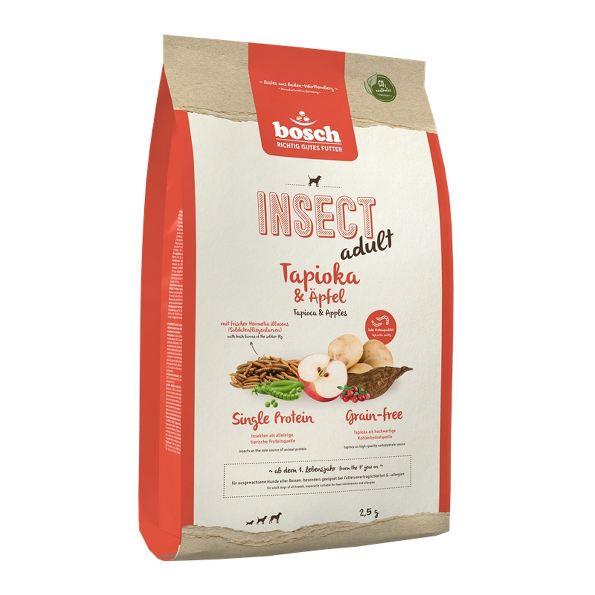 Hundefutter 'High Premium Concept Soft/Plus' Insect Tapioka & Äpfel 2,5 kg