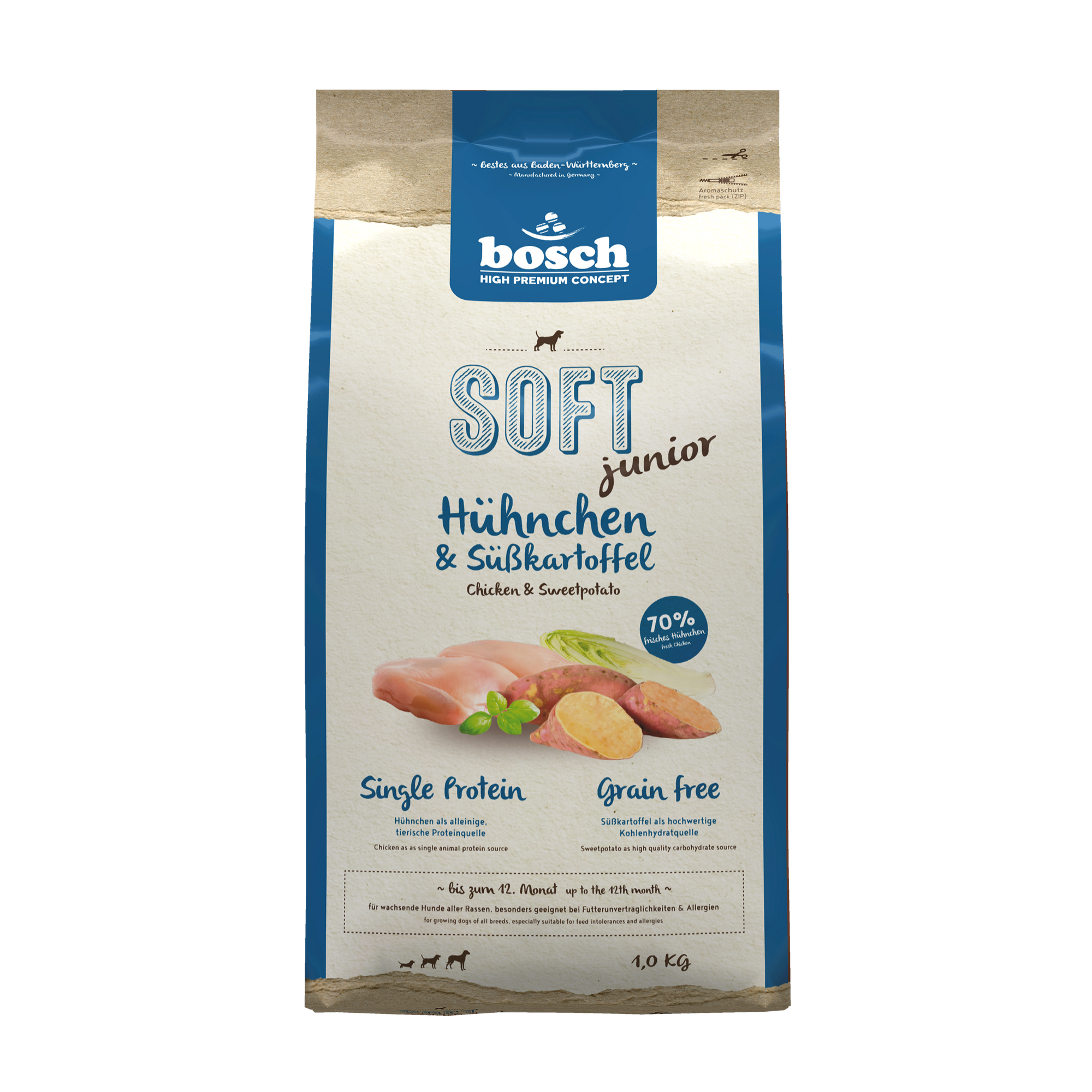 Hundefutter 'High Premium Concept Soft/Plus' Soft Junior Hühnchen 1 kg