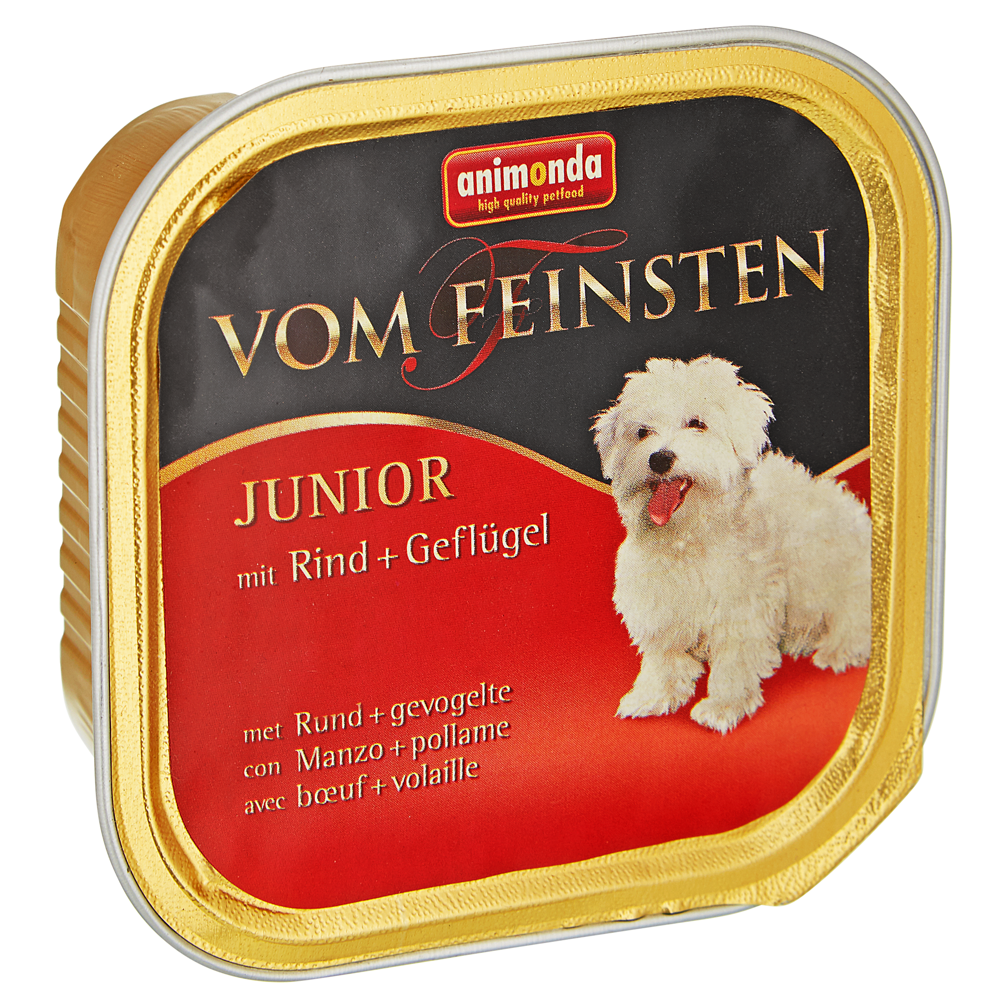 Hundenassfutter "Vom Feinsten" Junior mit Rind/Geflügel 150 g + product picture