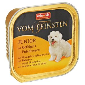 Hundenassfutter "Vom Feinsten" Junior mit Geflügel/Putenherzen 100 g