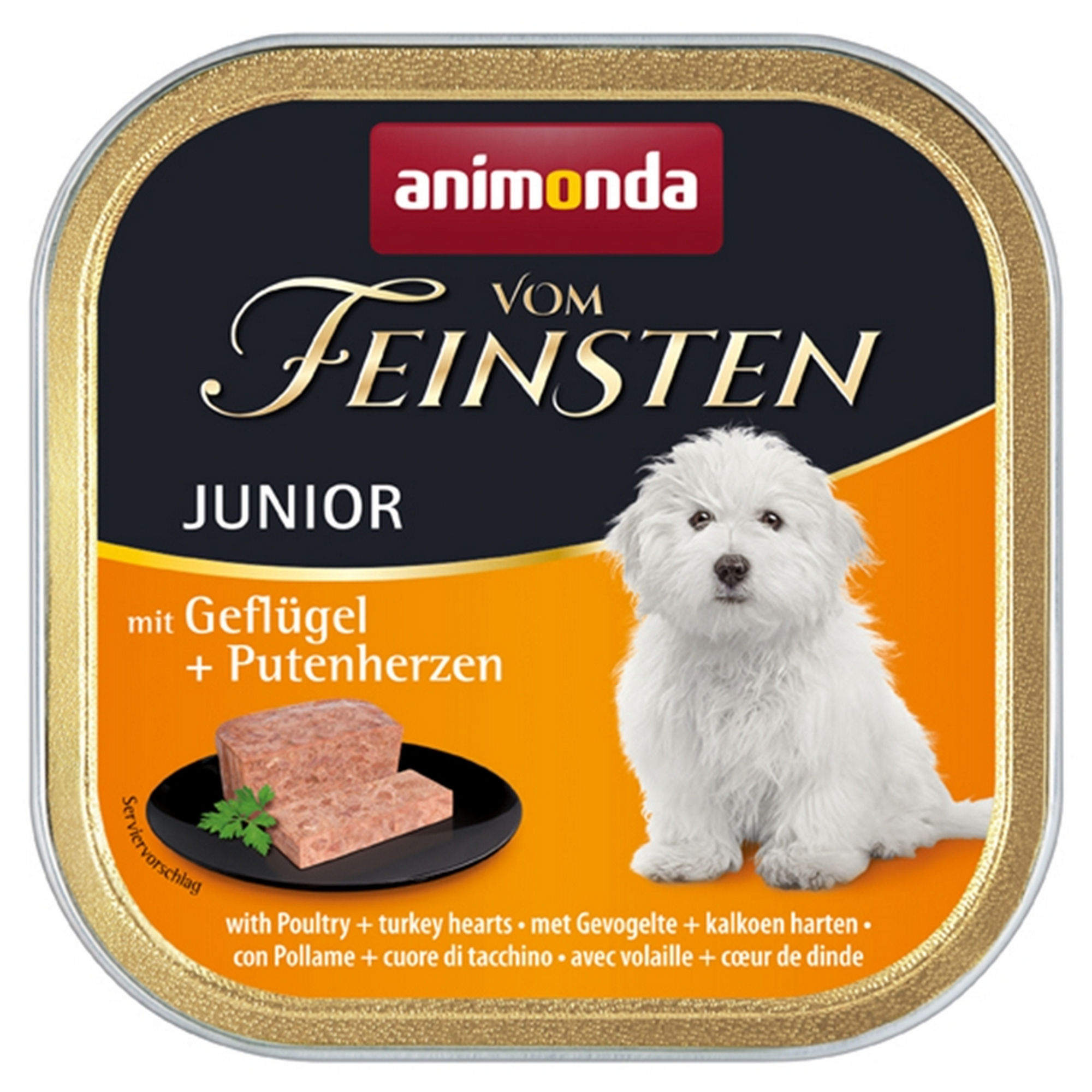 Hundefutter 'Vom Feinsten' Junior Putenherz 150 g