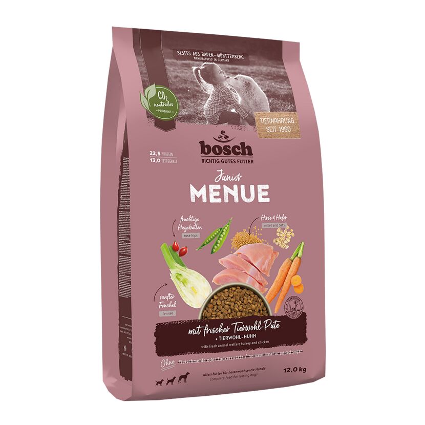 Hundefutter 'Menue' Junior Hirse 12 kg