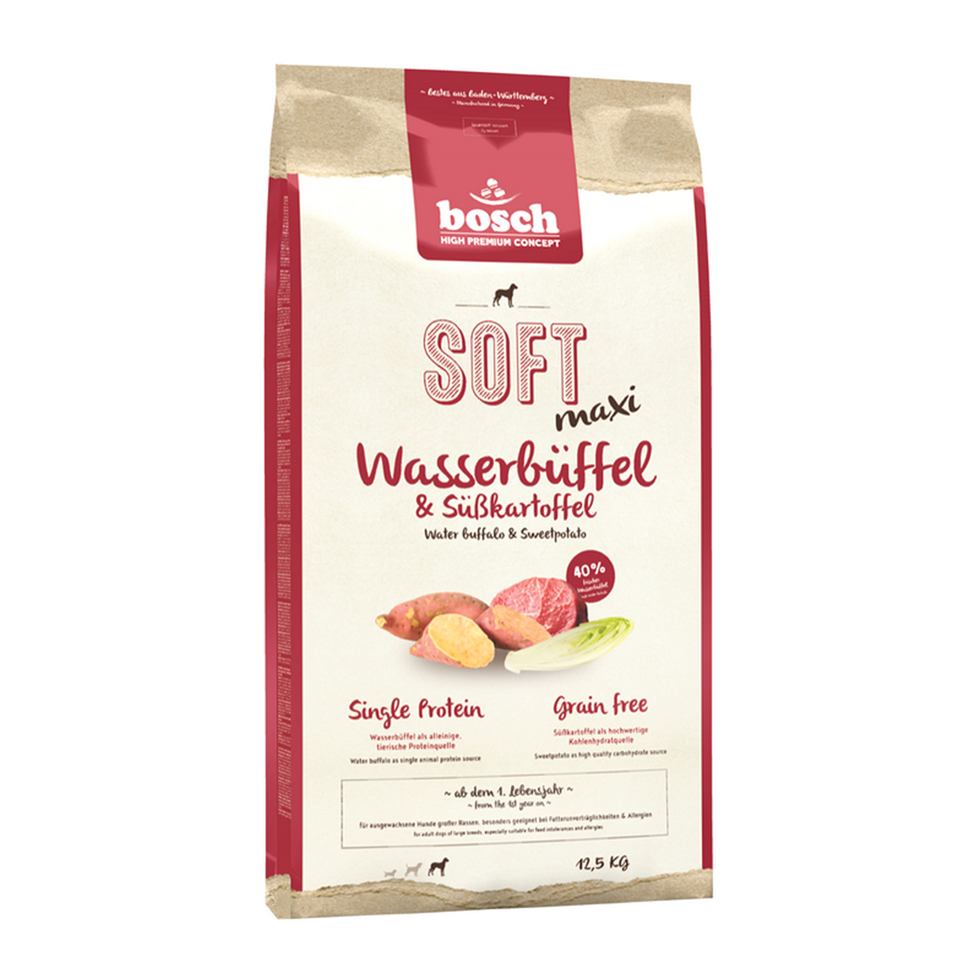 Hundefutter 'High Premium Concept Soft/Plus' Soft Maxi Büffel 12,5 kg