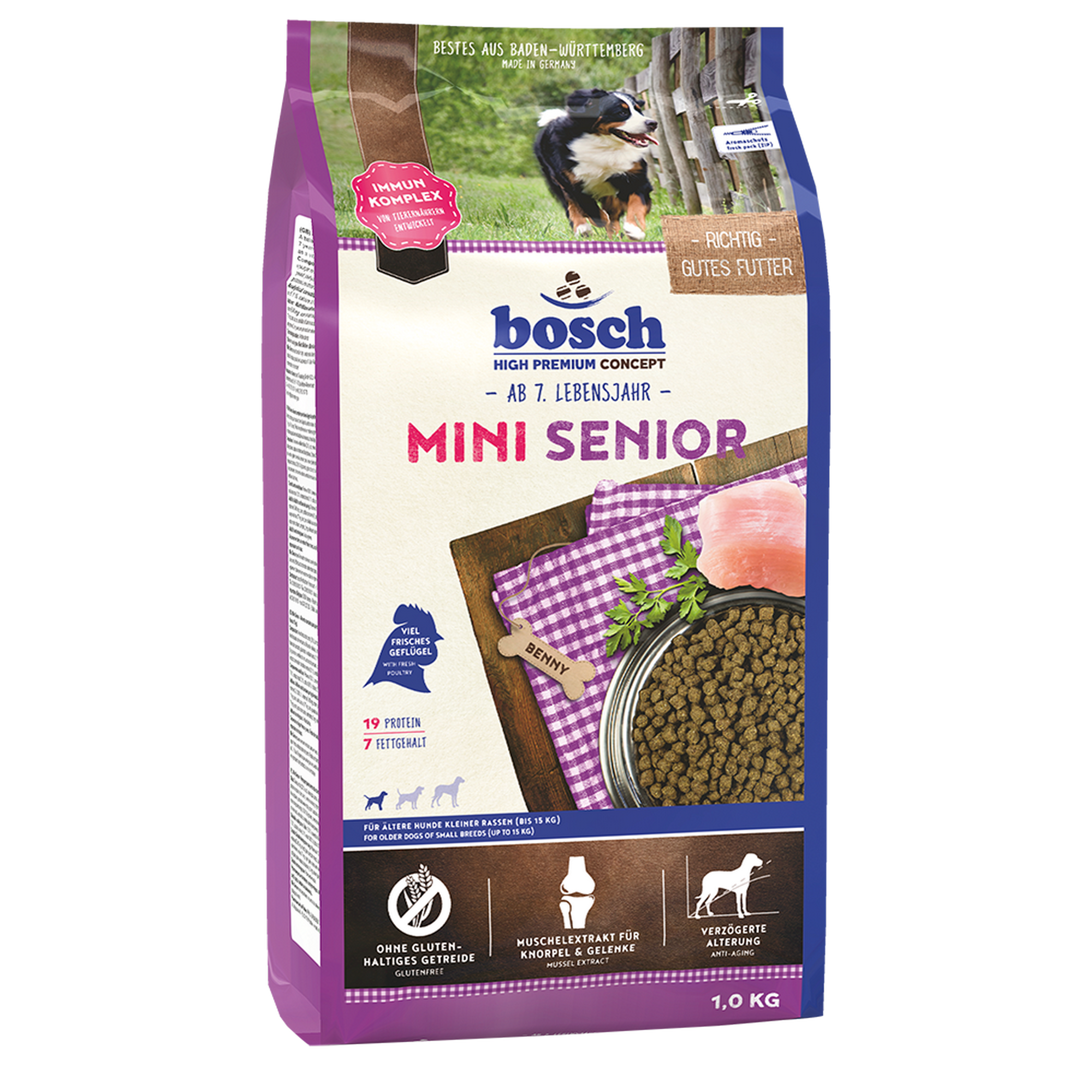 Hundetrockenfutter 'Dog Mini Senior' 1 kg