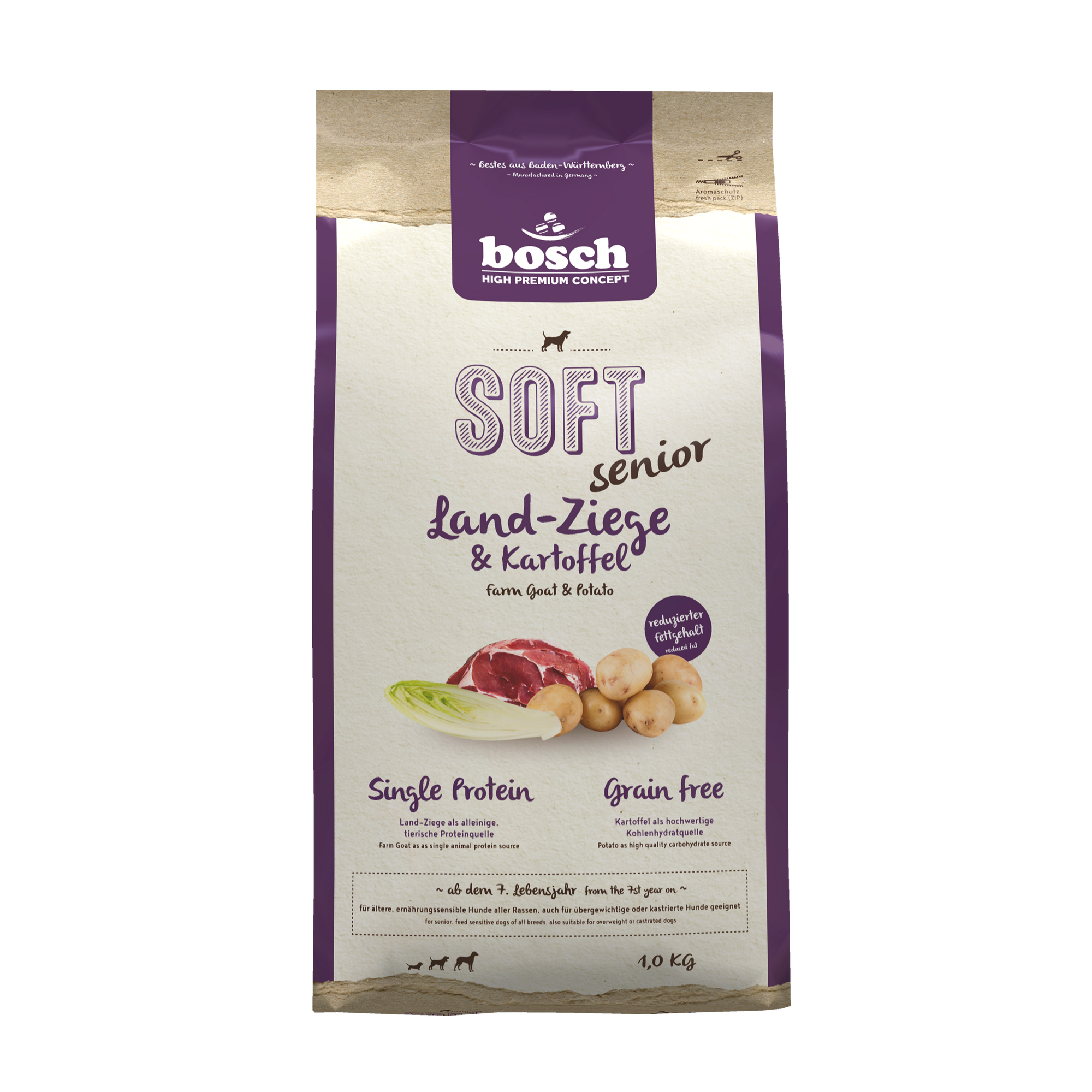 Hundefutter 'High Premium Concept Soft/Plus' Soft Senior Ziege 1 kg