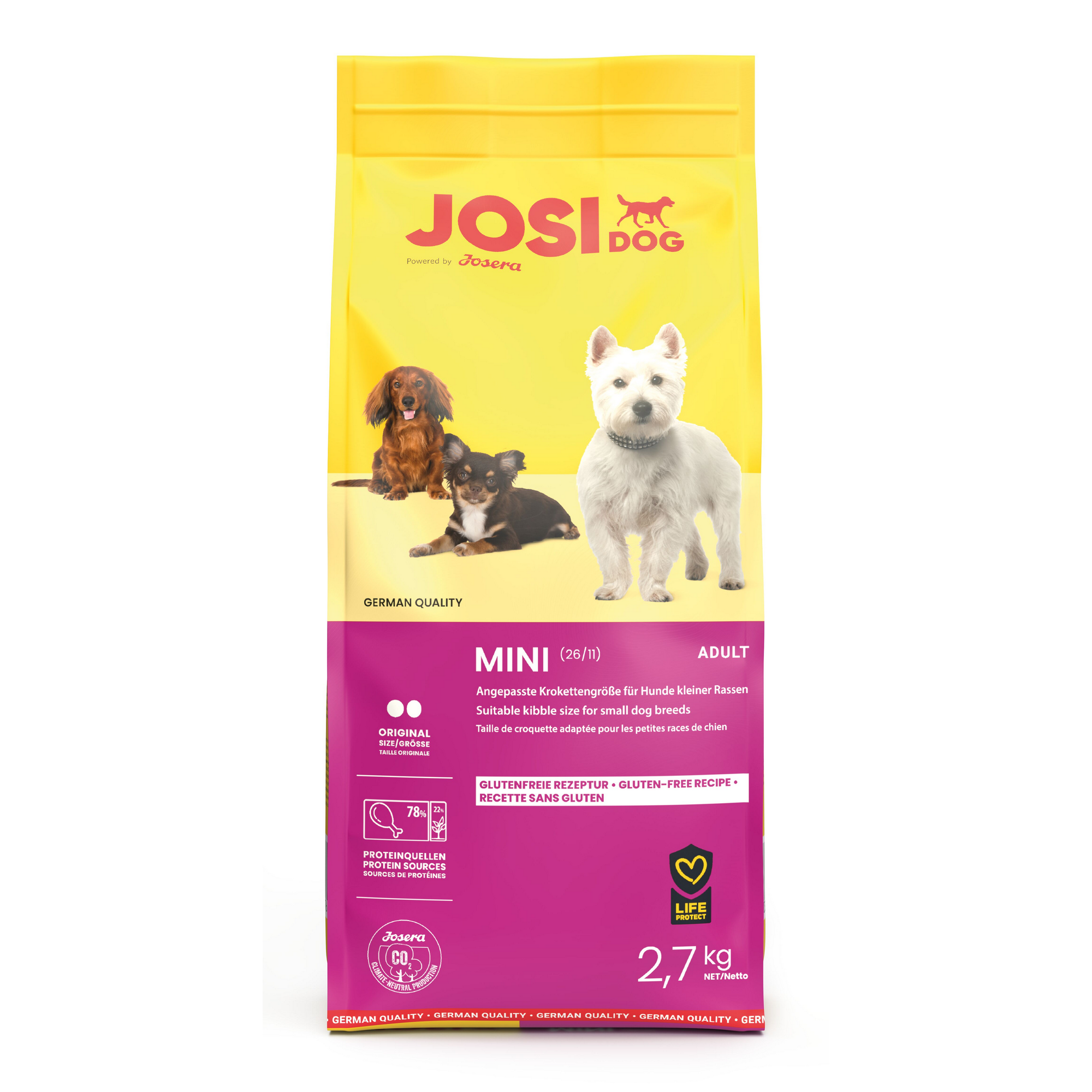 Hundetrockenfutter Mini für kleine Hunde 2,7 kg