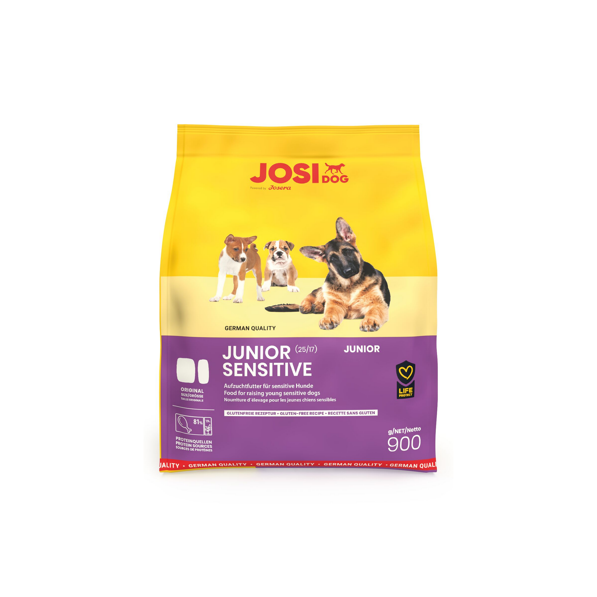 Hundefutter Junior Sensitive 900 g
