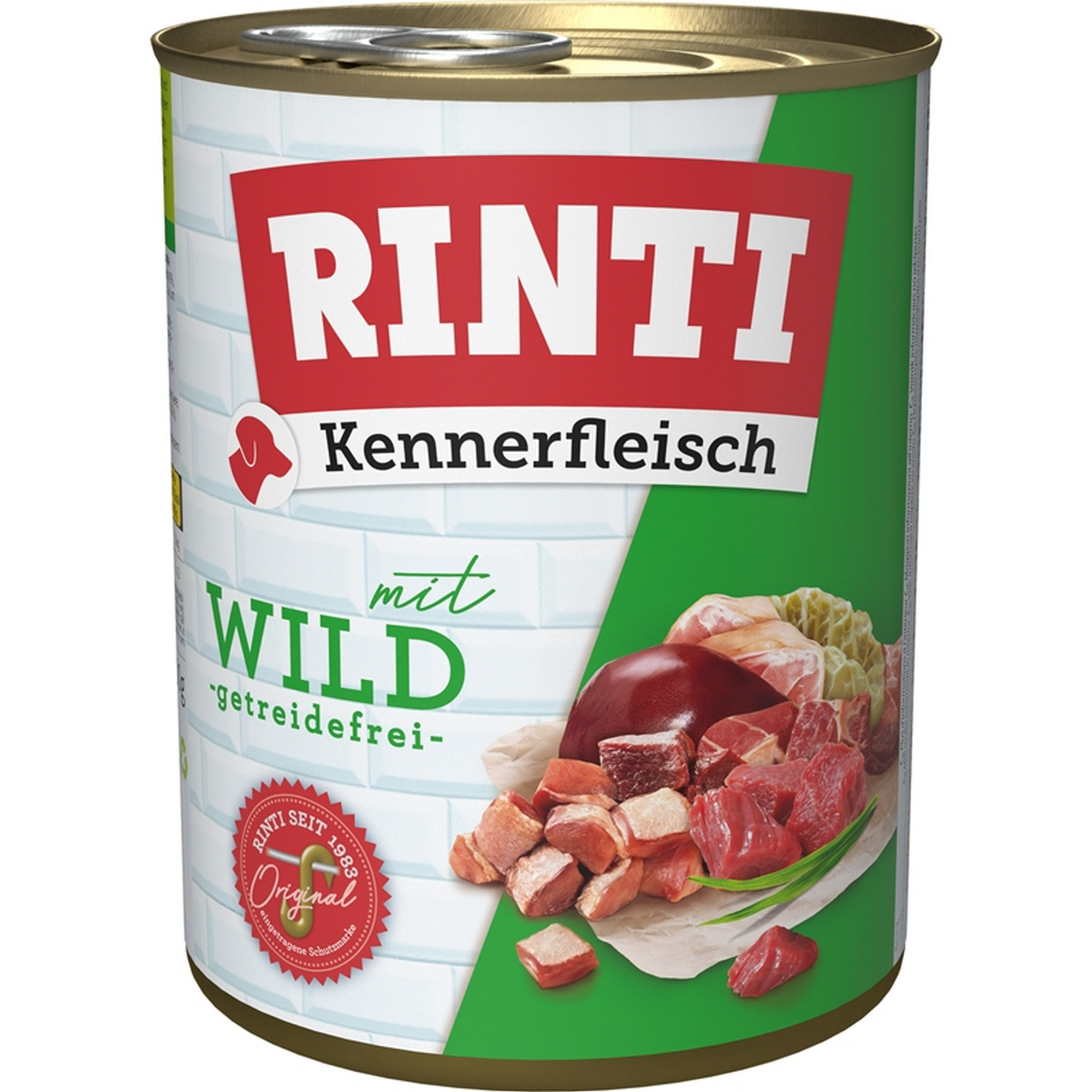 Hundefutter 'Kennerfleisch' mit Wild 800 g