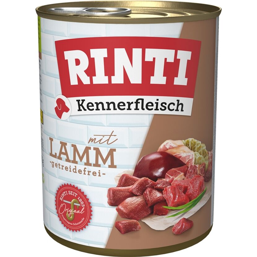 Hundefutter 'Kennerfleisch' mit Lamm 800 g