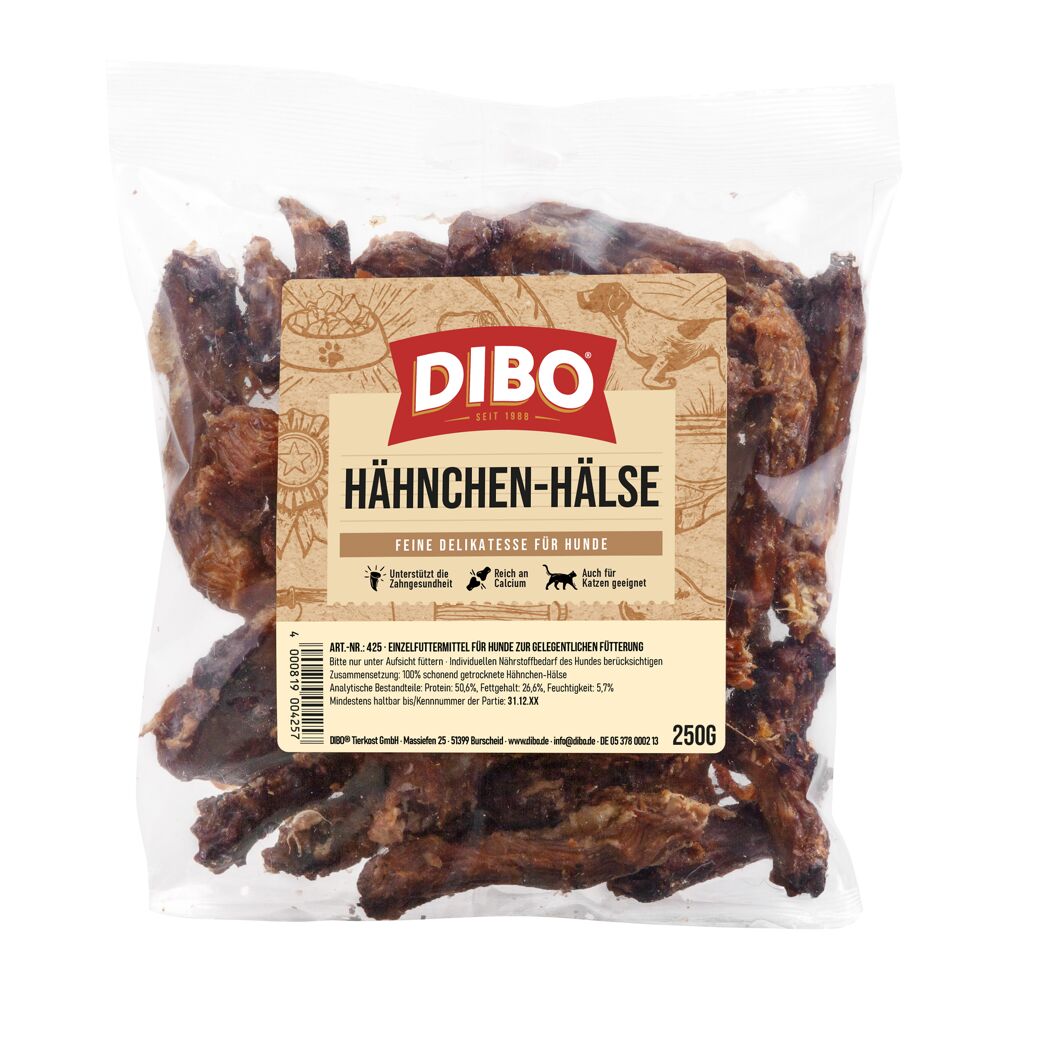 Hähnchen-Hälse für Hunde und Katzen 250 g