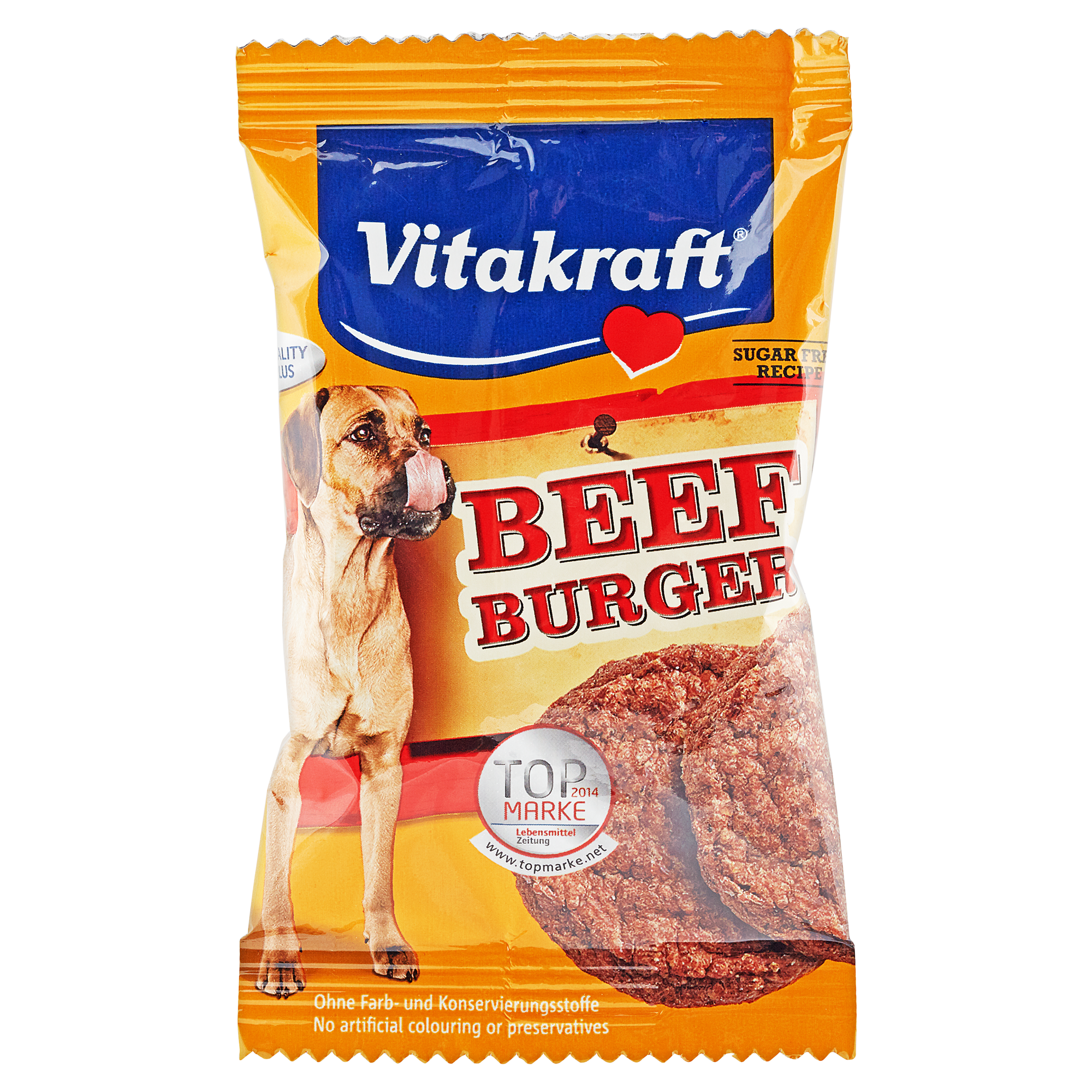 Hundesnacks "Beef Burger" Geflügel 2 Stück + product picture