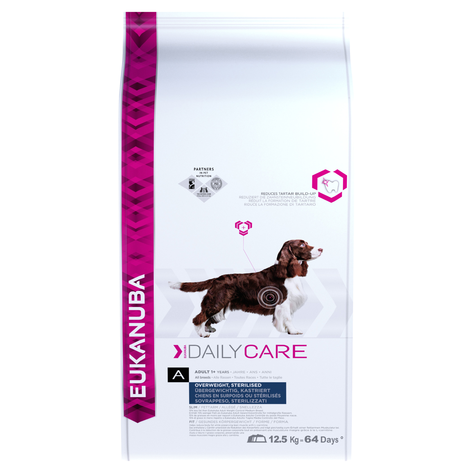 Hundetrockenfutter "Daily Care" Adult übergewichtige und sterilisierte Hunde 12,5 kg + product picture