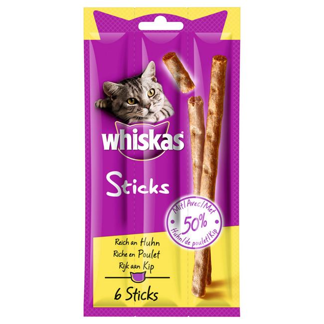 Bild von Katzensnack mit Geflügel, Rind und Fisch, 6 Stück