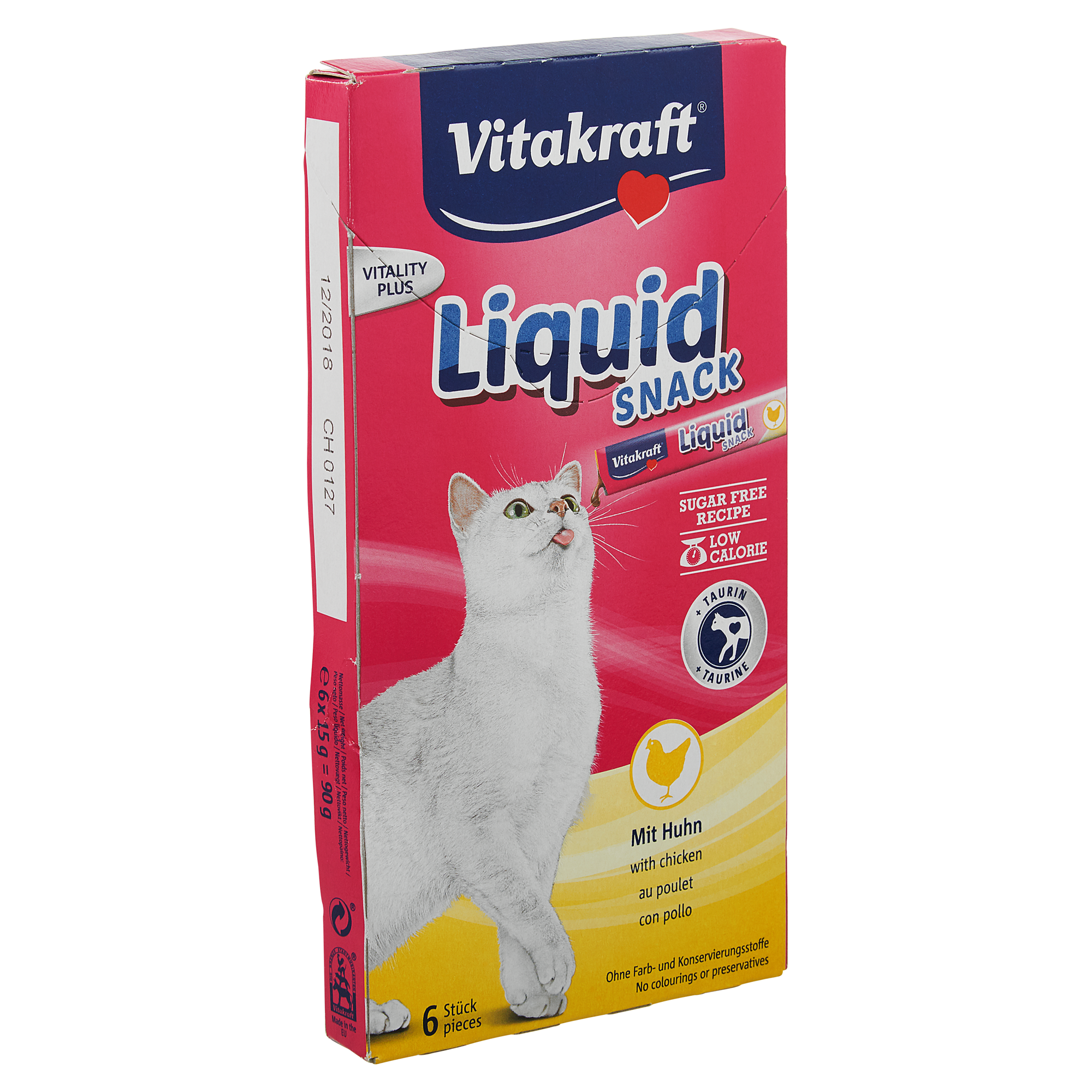 Katzensnack "Liquid Snack" mit Huhn/Taurin 6x 15 g + product picture