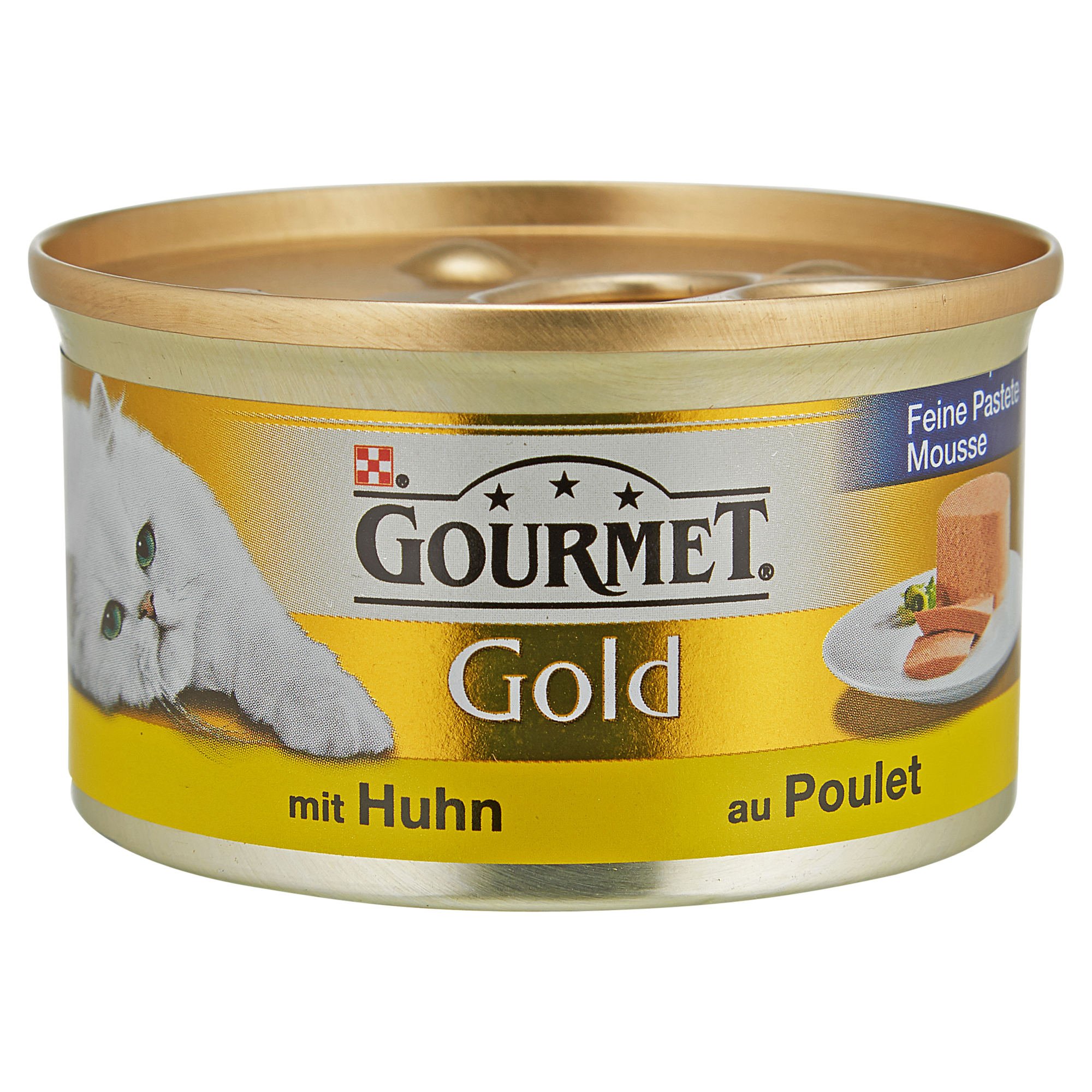 Katzennassfutter "Gourmet Gold" Feine Pastete Huhn 85 g + product picture