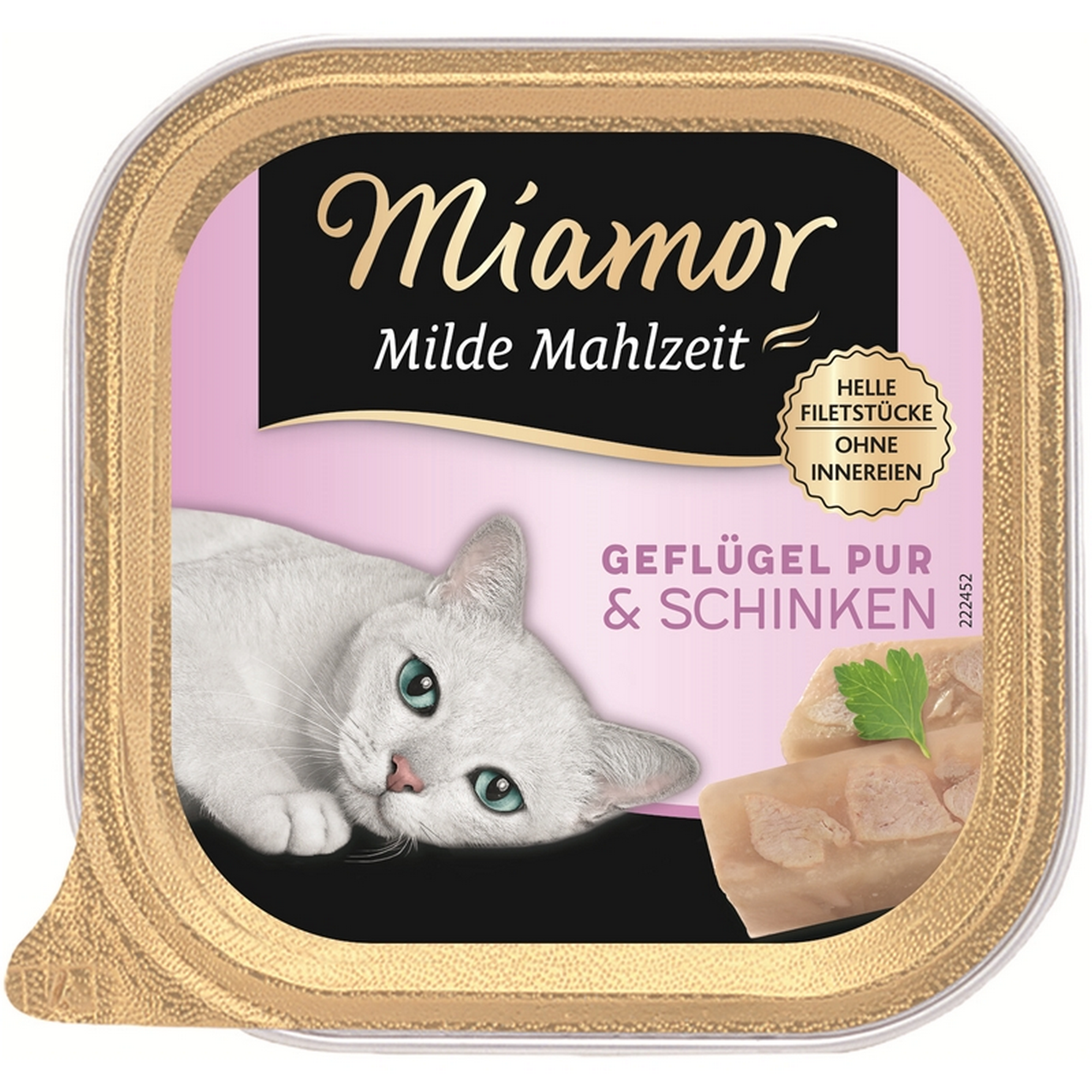 Katzenfutter 'Milde Mahlzeit' Geflügel und Schinken 100 g