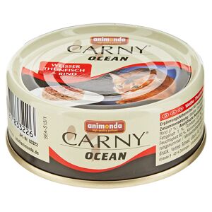 Katzennassfutter "Carny" Ocean mit Weißem Thunfisch/Rind 80 g