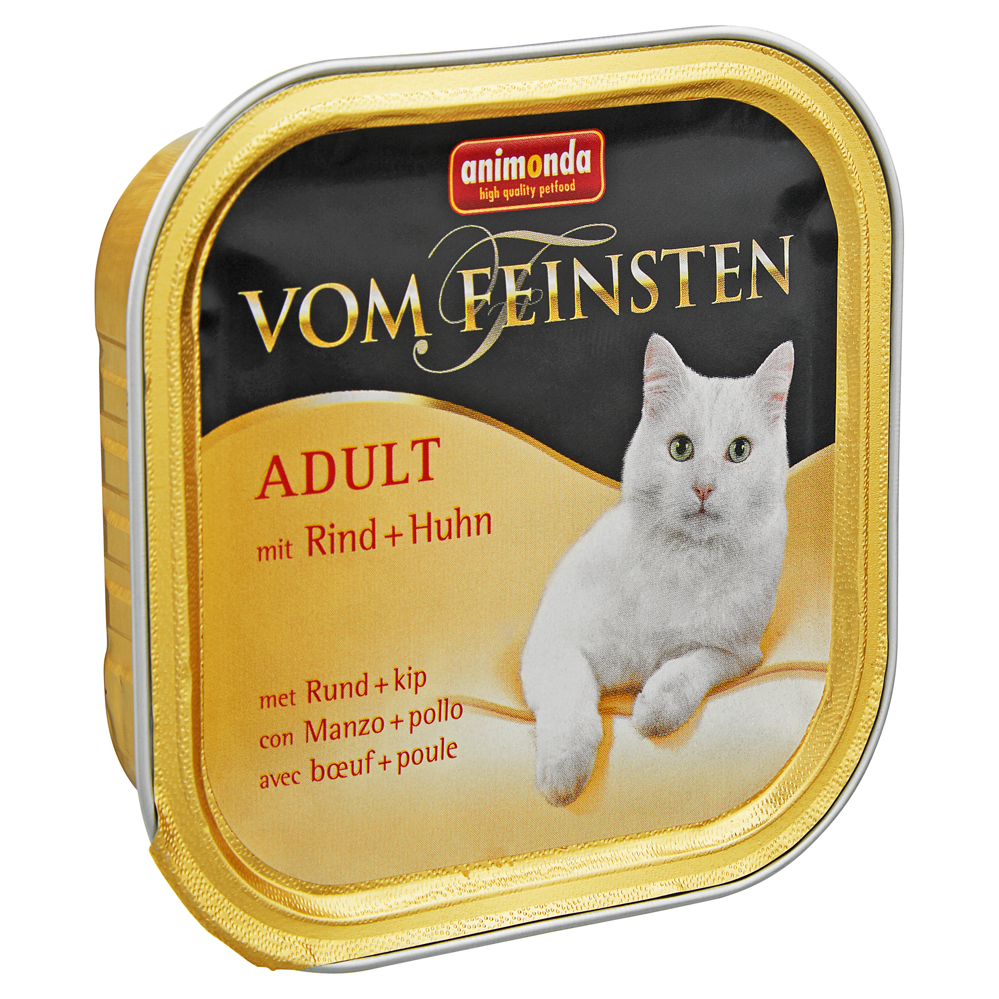Katzennassfutter "Vom Feinsten" Adult mit Rind/Huhn 100 g + product picture
