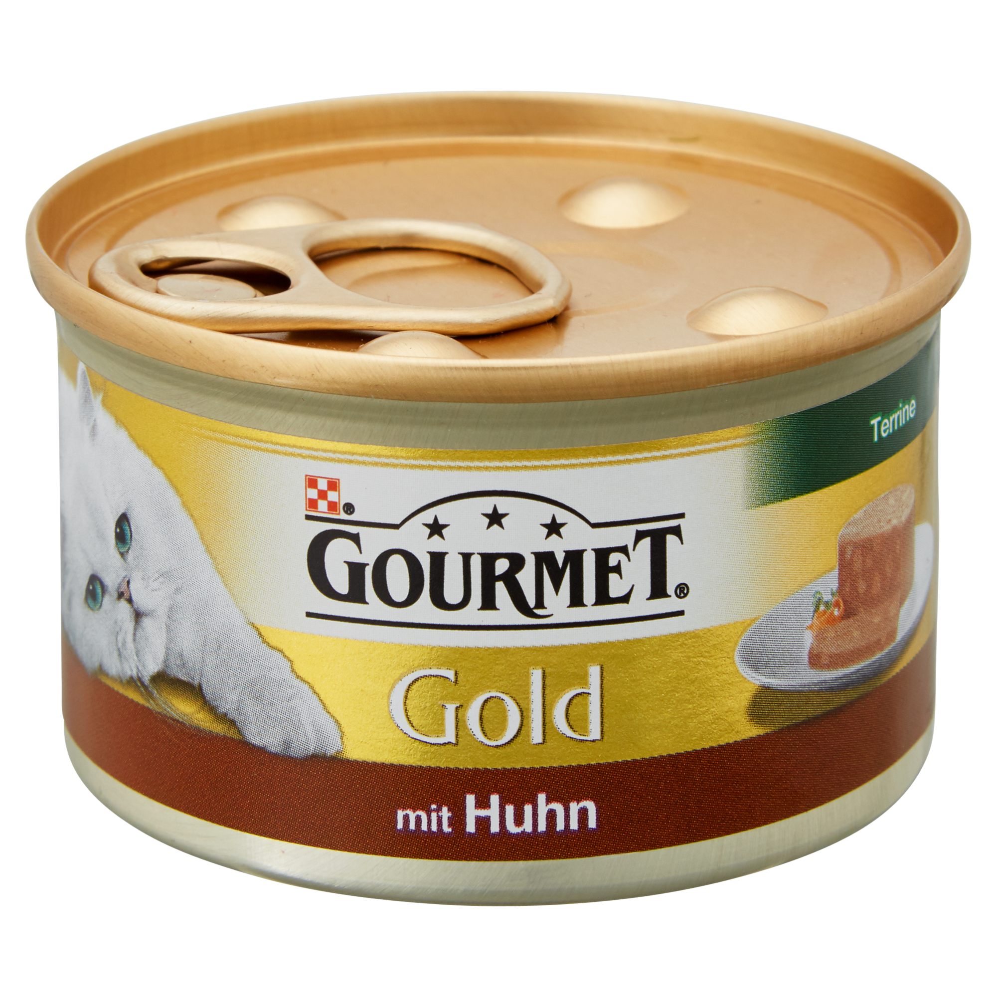 Katzennassfutter "Gourmet Gold" Terrine mit Huhn 85 g + product picture