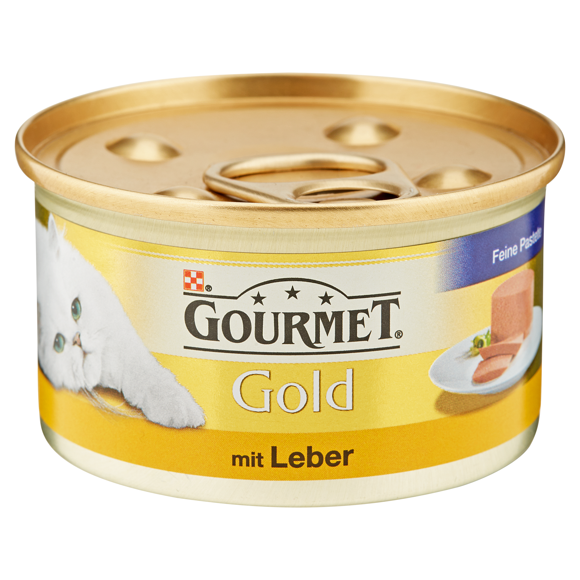Katzennassfutter 'Gourmet Gold' mit Leber 85 g + product picture