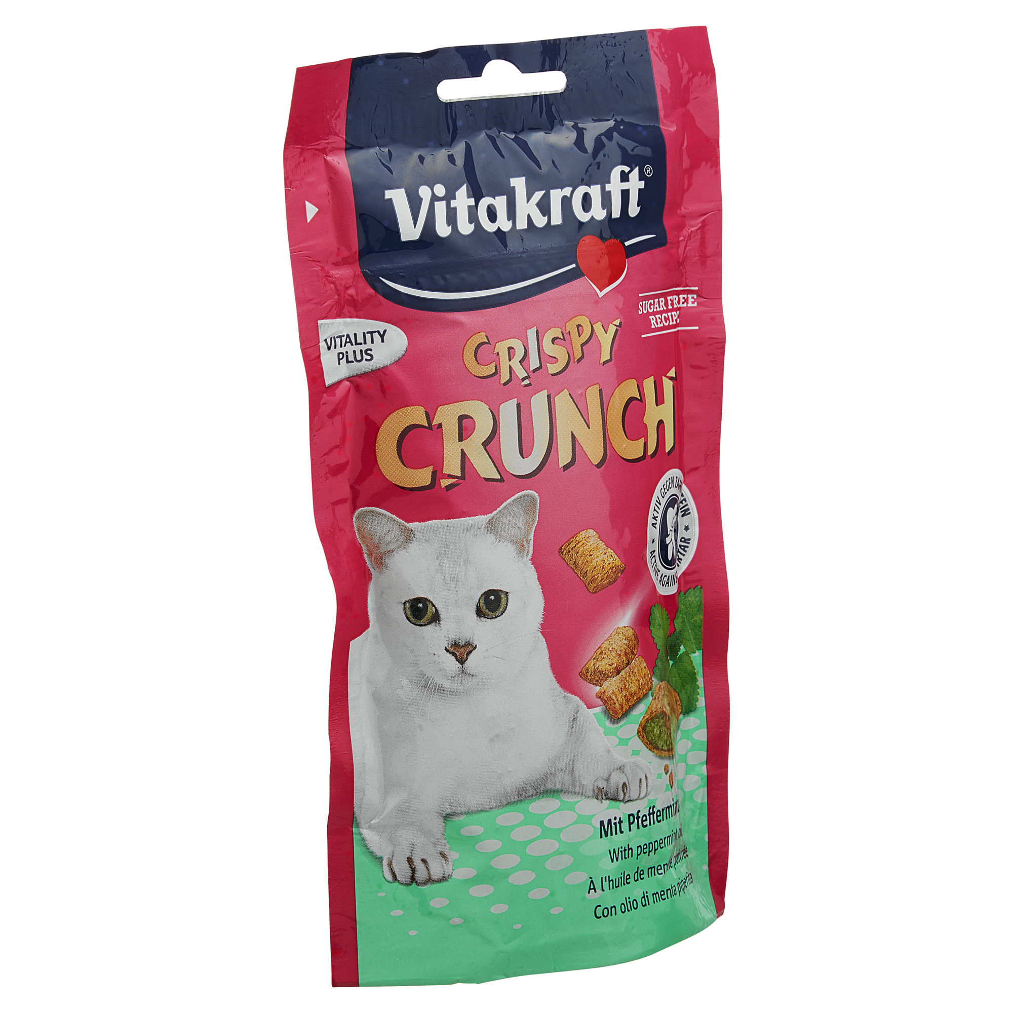 Katzensnack "Crispy Crunch" mit Pfefferminzöl 60 g + product picture