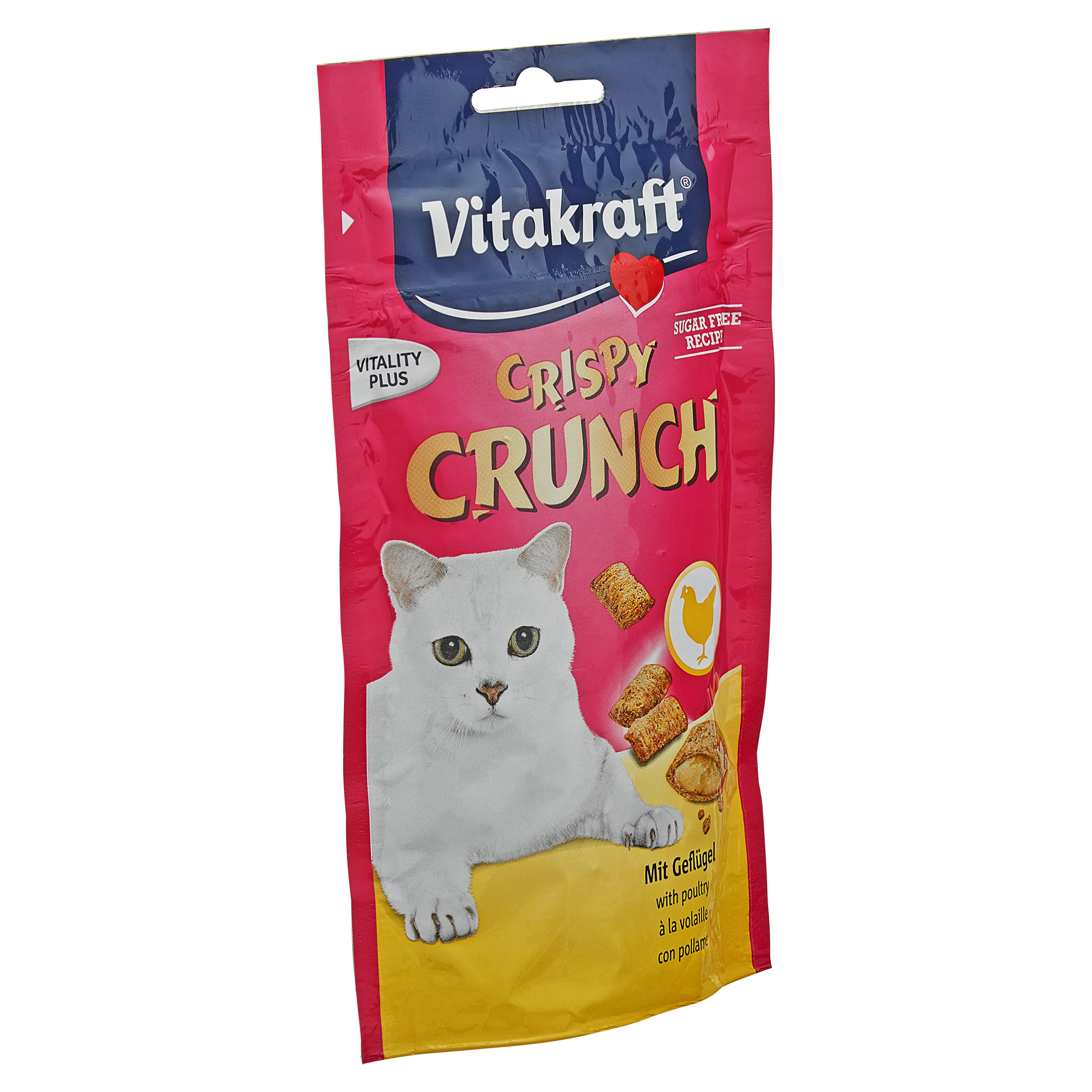 Katzensnack "Crispy Crunch" mit Geflügel 60 g + product picture