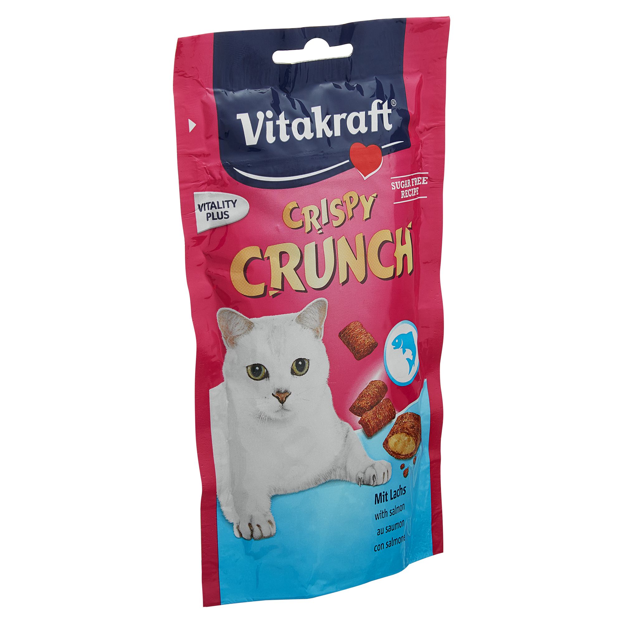 Katzensnack "Crispy Crunch" mit Lachs 60 g + product picture