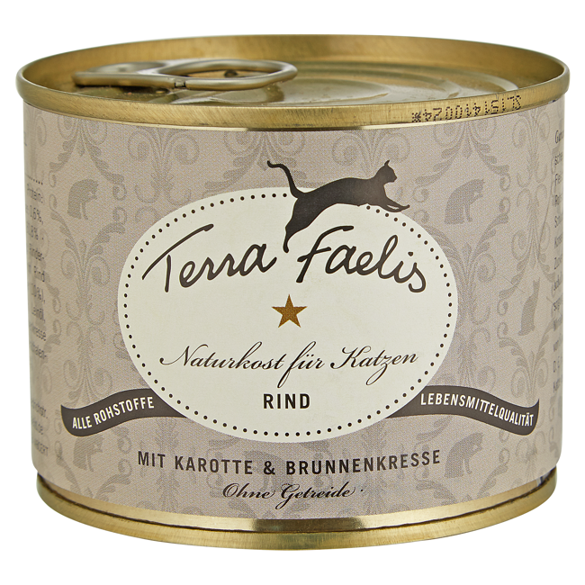 Bild von Katzennassfutter Rind mit Karotte/Brunnenkresse 200 g