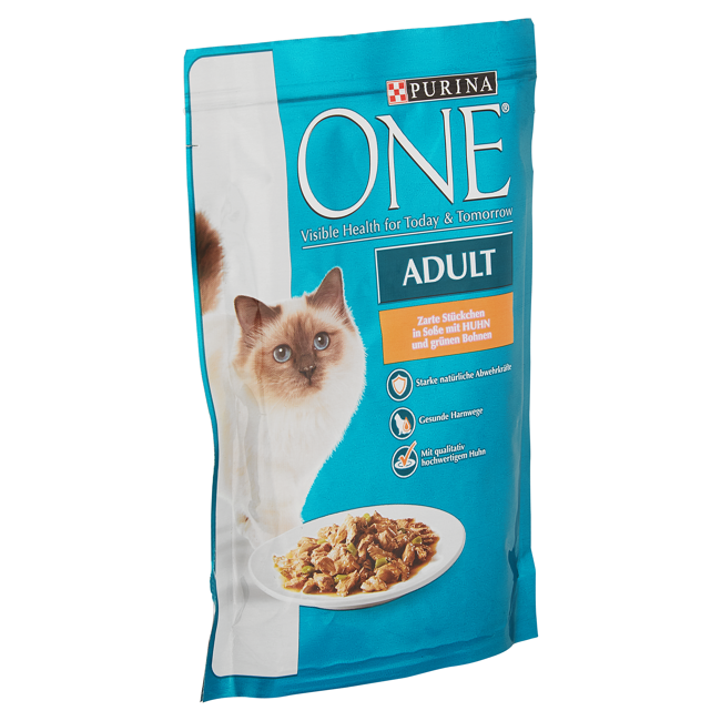 Bild von Katzennassfutter One® Adult mit Huhn/grünen Bohnen 85 g