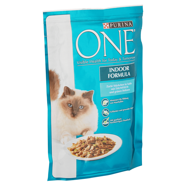 Bild von Katzennassfutter One® Thunfisch/grüne Bohnen 85 g