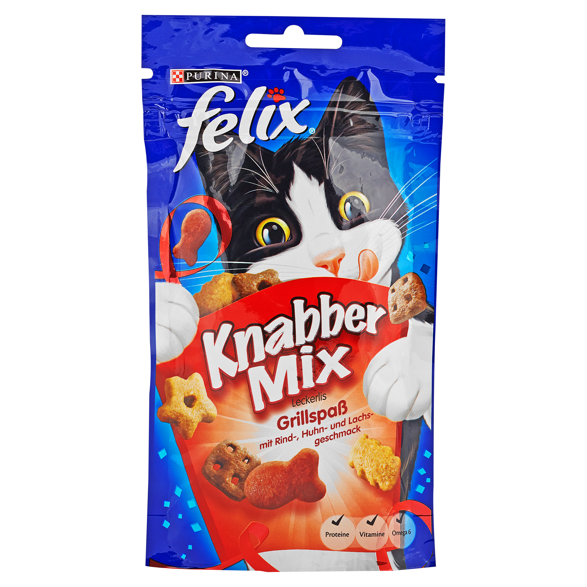 Katzensnack "Knabbermix" Grillspaß 60 g + product picture