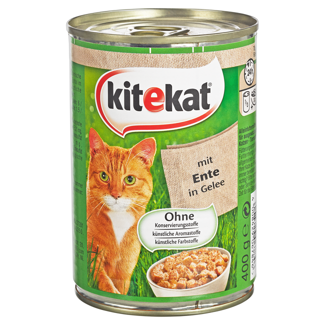 Bild von Katzennassfutter Ente in Gelee 400 g
