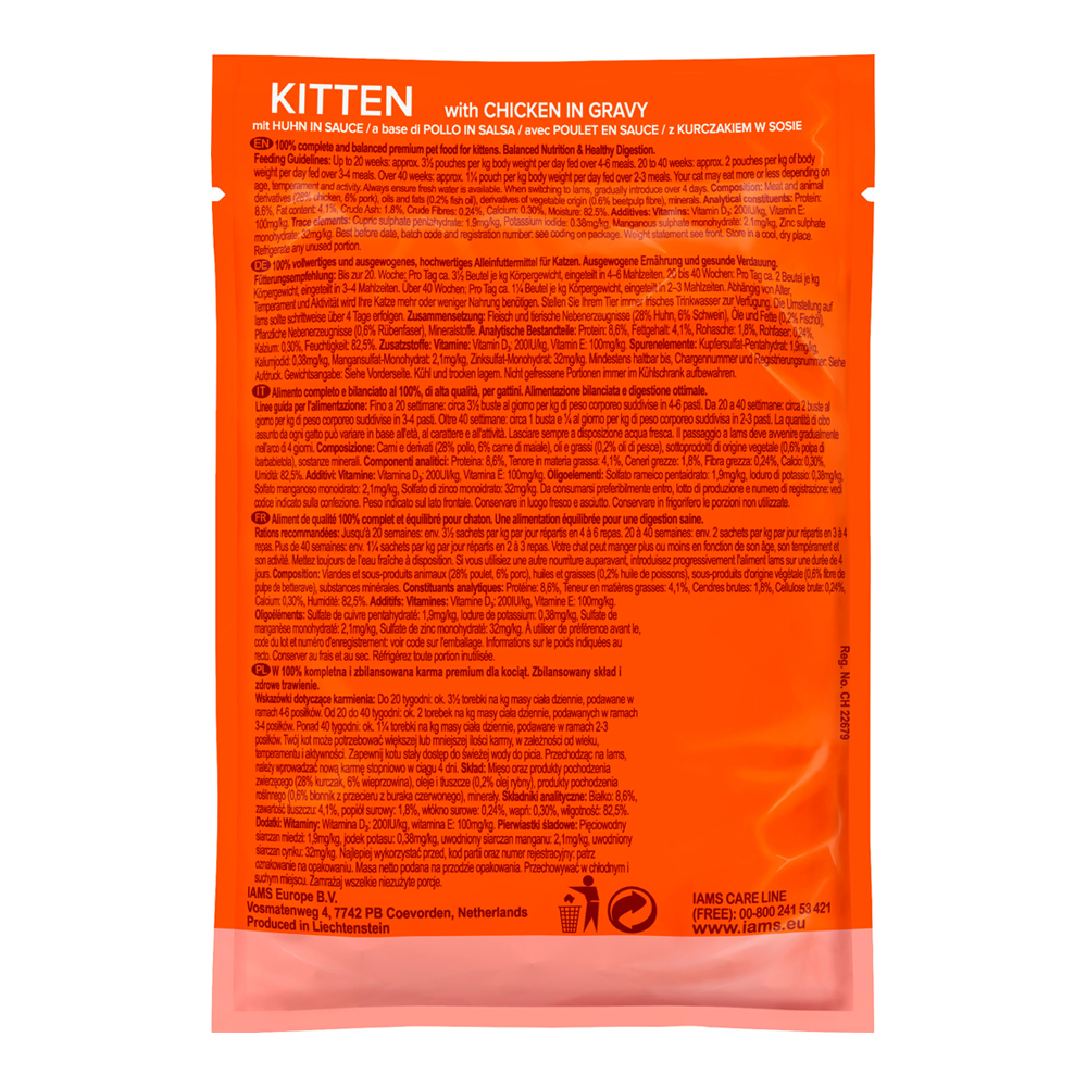 Katzennassfutter "Delights Junior" Huhn in Sauce 85 g + product picture