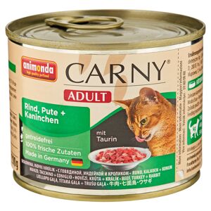 Katzennassfutter "Carny" Adult mit Rind/Pute/Kaninchen 200 g