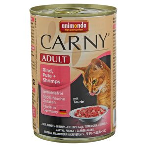 Katzennassfutter "Carny" Adult mit Rind/Pute/Shrimps 400 g