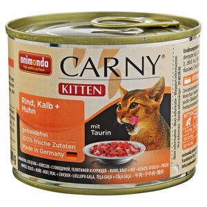 Katzennassfutter "Carny" Kitten mit Rind/Kalb/Huhn 200 g