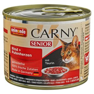 Katzennassfutter "Carny" Senior mit Rind/Putenherzen 200 g