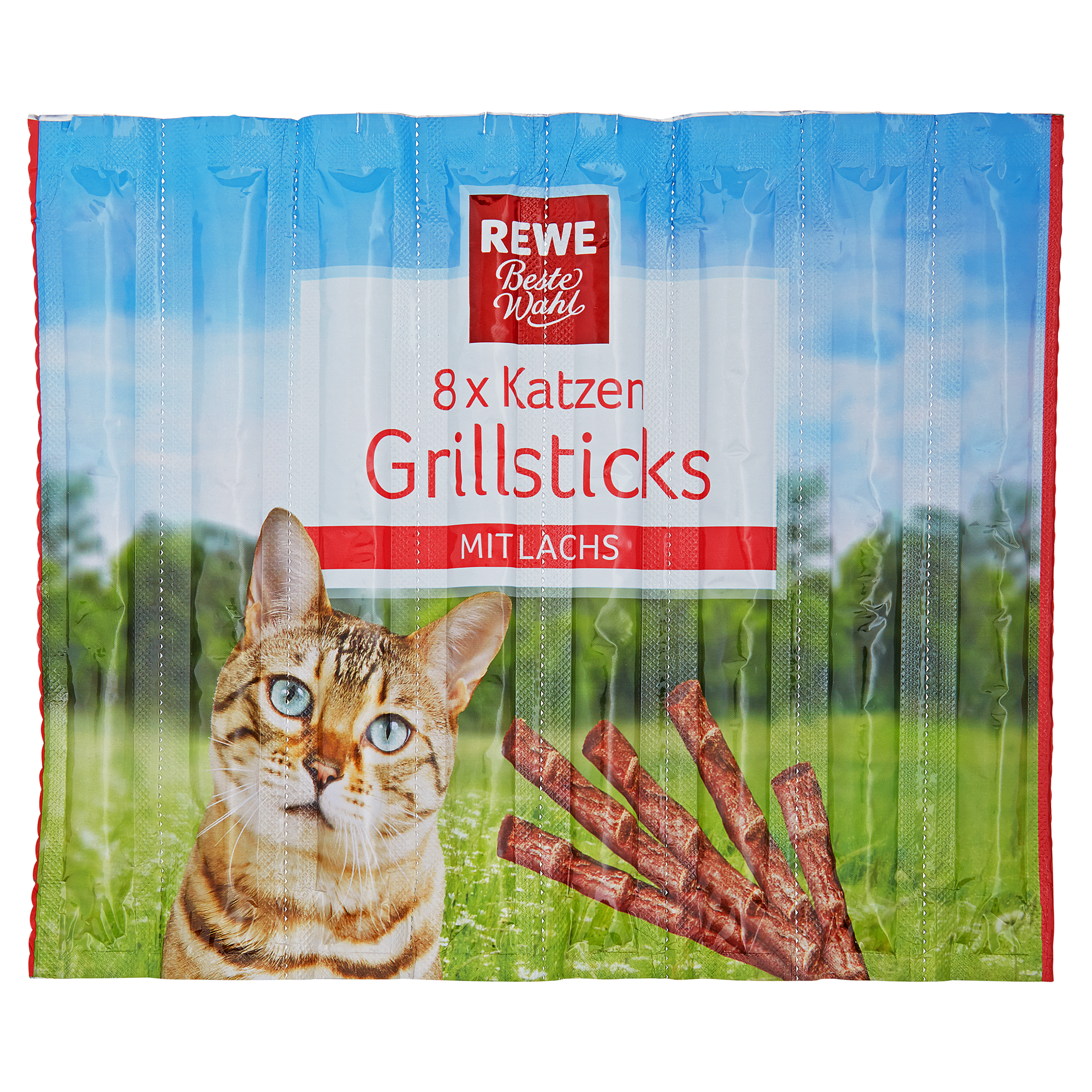 Katzensnack Grillsticks Lachs 8 Stück + product picture