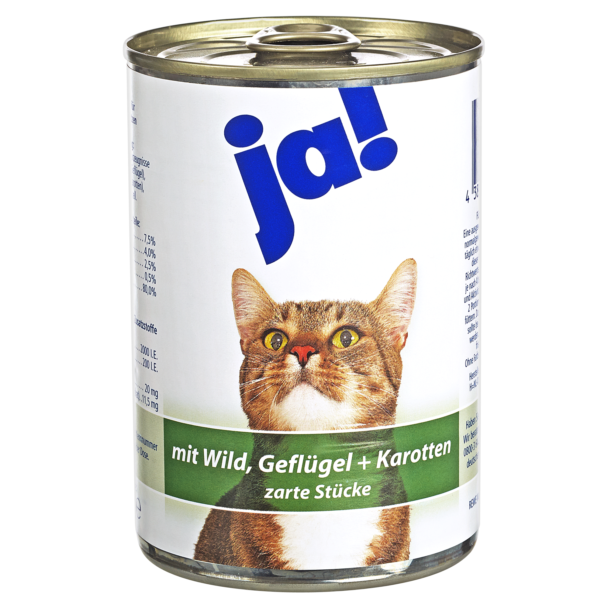 Katzennassfutter mit Wild, Geflügel und Karotte 415 g + product picture