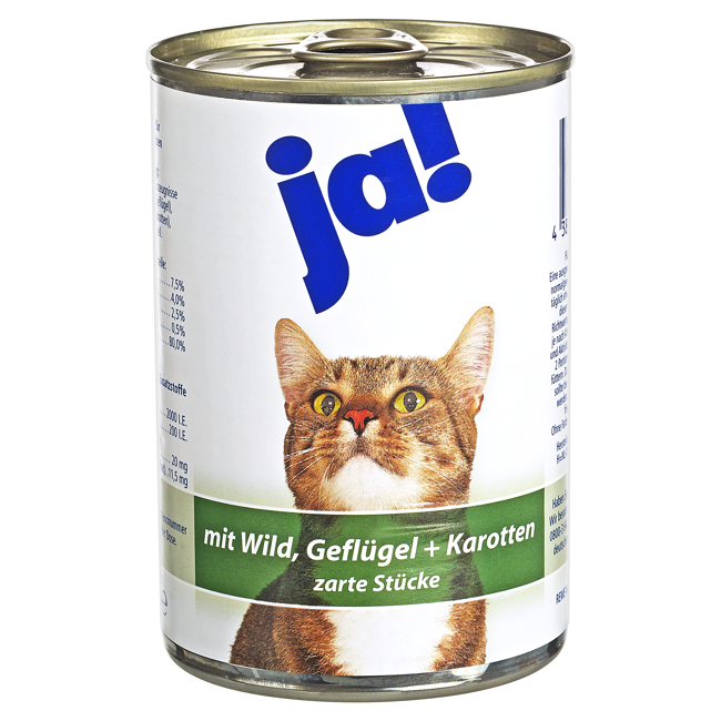 Bild von Katzennassfutter mit Wild, Geflügel und Karotte 415 g