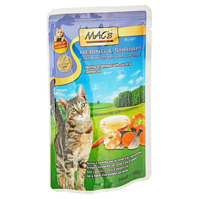 Bild von Katzennassfutter Hering/Shrimps 100 g
