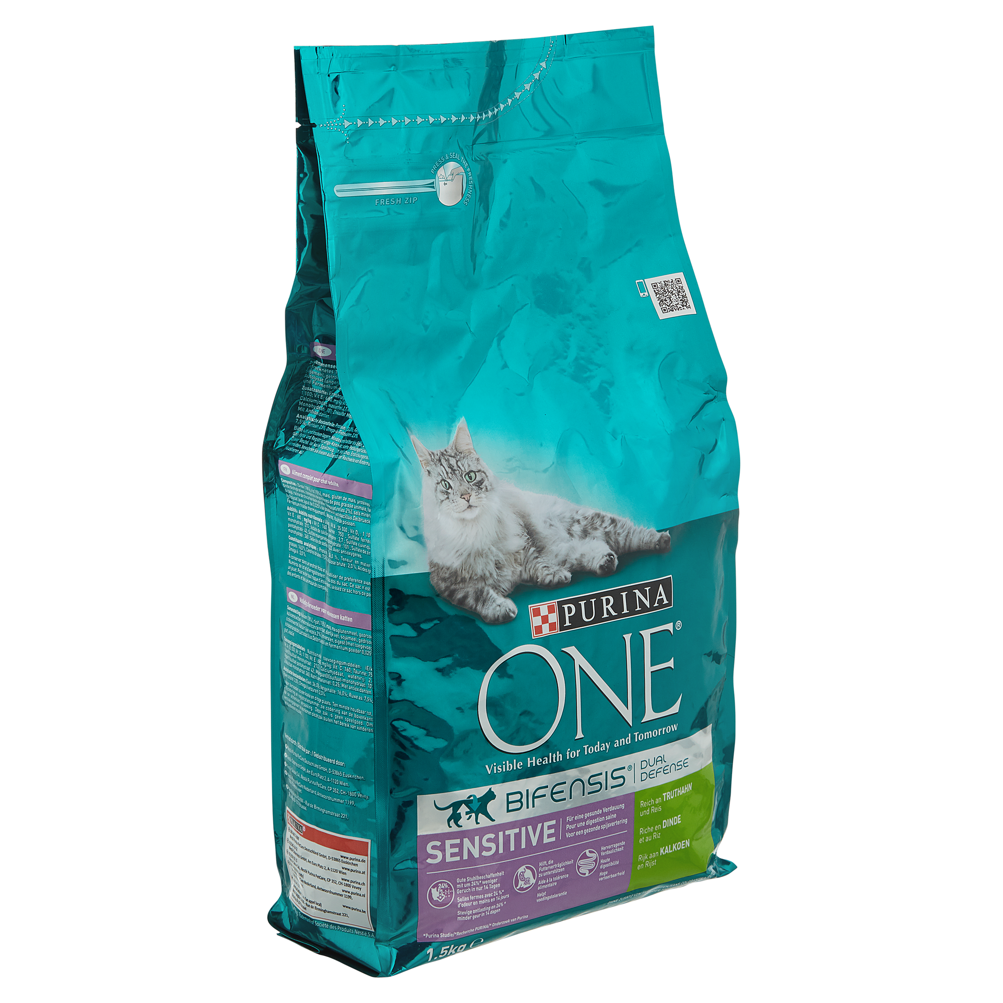 Katzentrockenfutter "ONE Bifensis" Sensitive mit Truthahn und Reis 1,5 kg + product picture