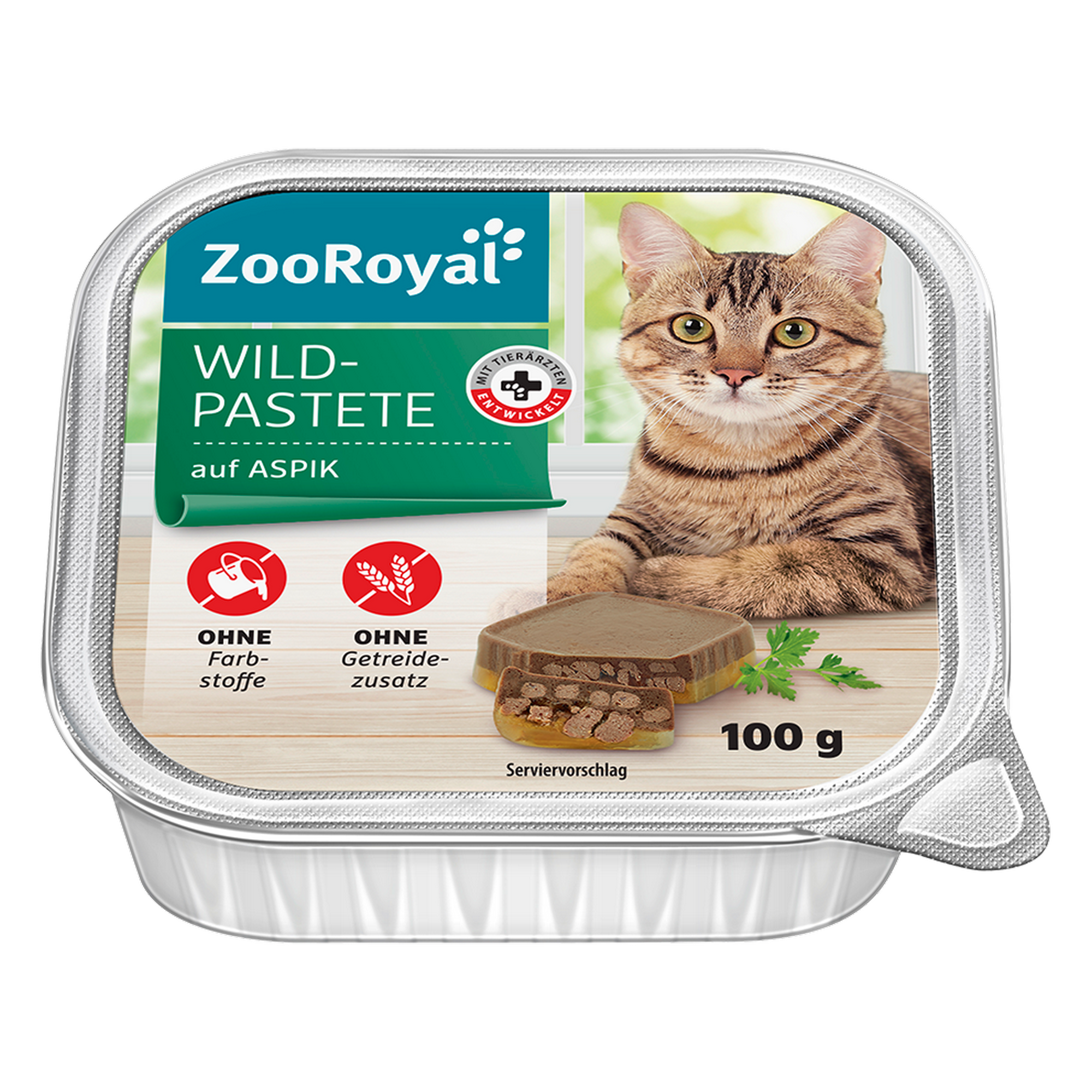 Katzennassfutter 'Wildpastete auf Aspik' 100 g
