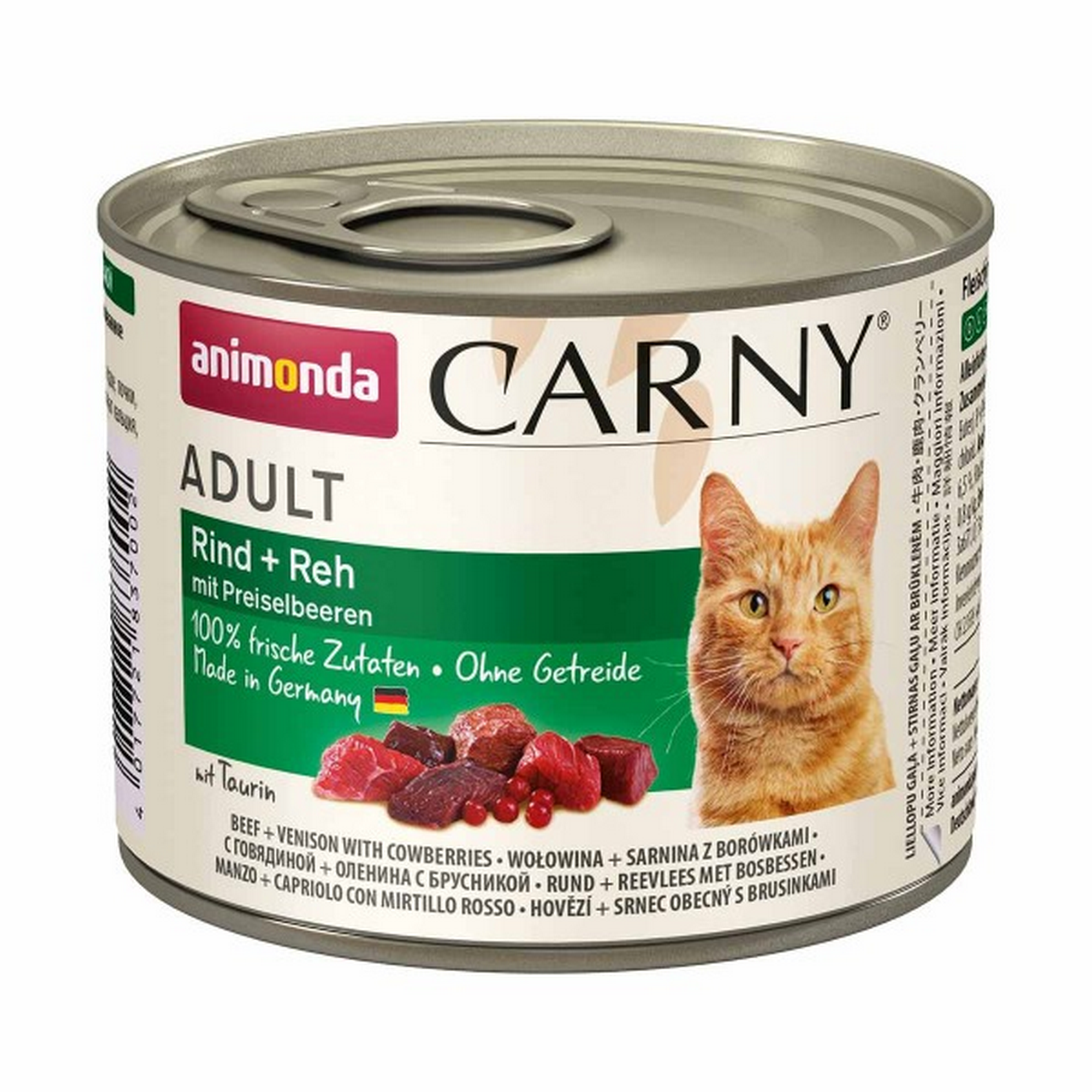 Katzennassfutter 'Carny' Adult Rind und Reh mit Preiselbeeren 200 g + product picture