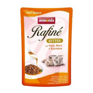 Katzennassfutter 'Rafiné' Kitten mit Pute, Herz & Karotten 100 g