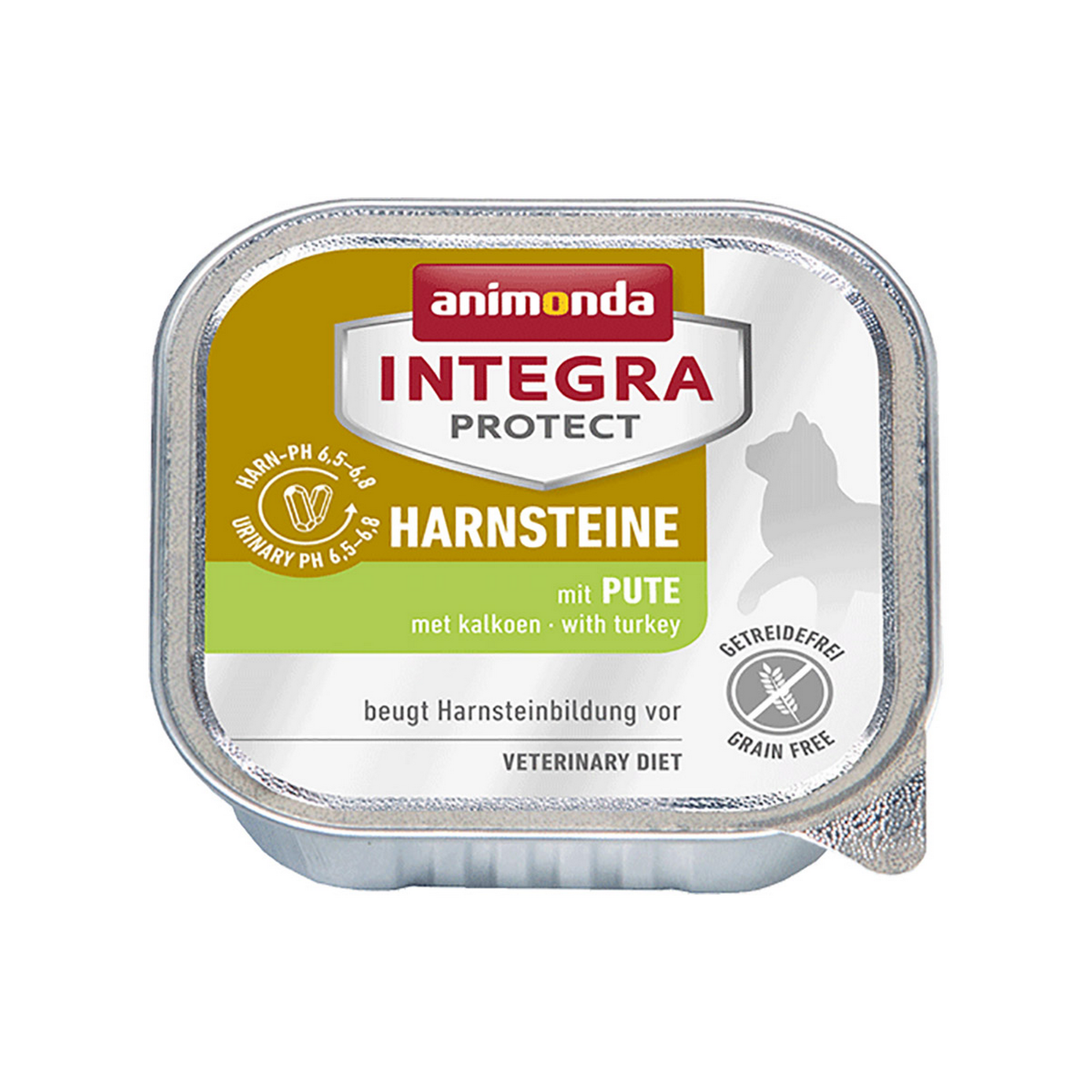 Katzennassfutter 'Integra Protect Harnsteine' Adult, mit Pute und Schwein, 100 g + product picture