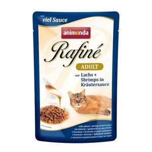 Katzennassfutter 'Rafiné' Adult mit Lachs & Shrimps in Kräutersauce 100 g