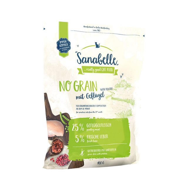 Bild von Katzentrockenfutter 'No Grain' Adult Geflügel 400 g