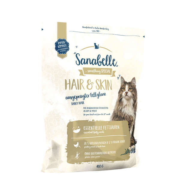 Bild von Katzentrockenfutter 'Hair and Skin' Adult Geflügel 400g