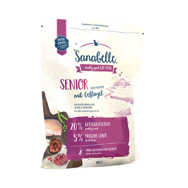 Bild von Katzentrockenfutter Senior Geflügel 400 g